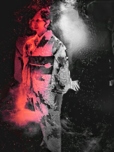 Photographie intitulée "Japonaise Tokyo" par Patma, Œuvre d'art originale, Photographie manipulée