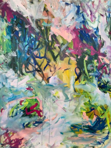 Painting titled "Shudders" by Emily Starck, Original Artwork, Acrylic Mounted on Wood Stretcher frame