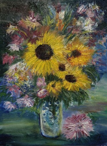 Painting titled ""Inner Fire"" by Nastyrosan, Original Artwork, Acrylic