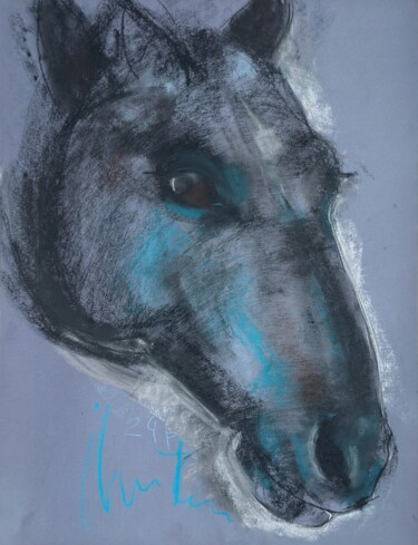 Drawing titled "Pastel Animals III" by Ivan Tverdun, Original Artwork, Pastel