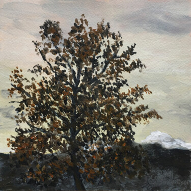 Peinture intitulée "Novembre en Haute-S…" par Camille Rouschmeyer, Œuvre d'art originale, Acrylique