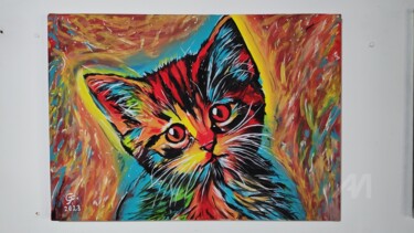 "Alma Felina" başlıklı Tablo Gilberto Farias tarafından, Orijinal sanat, Akrilik