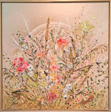 Картина под названием "wildflowers" - Tina Worringen, Подлинное произведение искусства, Акрил Установлен на Деревянная рама…