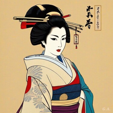 数字艺术 标题为“L'Harmonie des Arts…” 由Gaboriau Gérald, 原创艺术品, 数字油画