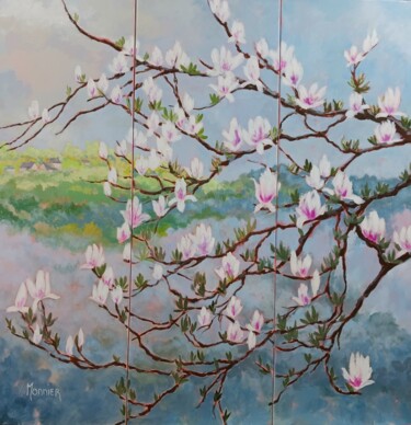 Peinture intitulée "Un Moment dans les…" par Cathy Monnier, Œuvre d'art originale, Acrylique Monté sur Châssis en bois