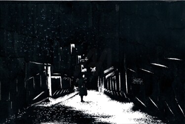 Рисунок под названием "The Endless Night /…" - Владимир Абаимов, Подлинное произведение искусства, Чернила