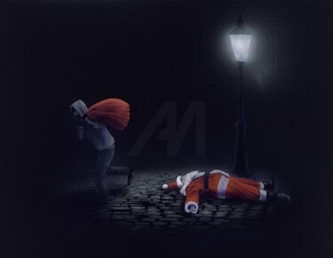 印花与版画 标题为“Voleur de rêve” 由Onemizer, 原创艺术品, 丝网印刷