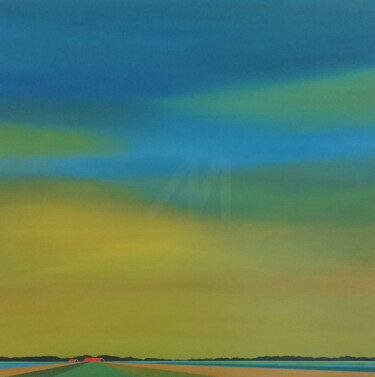 Malerei mit dem Titel "Zeelandic Light (No…" von Nelly Van Nieuwenhuijzen, Original-Kunstwerk, Acryl Auf Keilrahmen aus Holz…