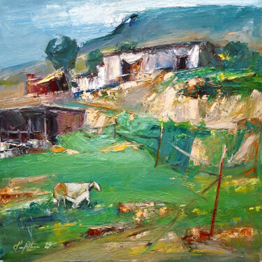 "Where Time Rests" başlıklı Tablo Mateos Sargsyan tarafından, Orijinal sanat, Petrol Ahşap Sedye çerçevesi üzerine monte edi…