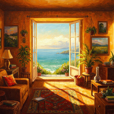 Цифровое искусство под названием "Through the French…" - Alex Mir, Подлинное произведение искусства, Цифровая живопись