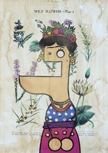 Druckgrafik mit dem Titel "Wild Flowers (Editi…" von Toctoc, Original-Kunstwerk, Siebdruck