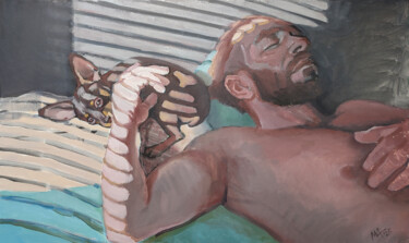Malarstwo zatytułowany „Daytime sleep” autorstwa Aleksandra Manzha, Oryginalna praca, Olej
