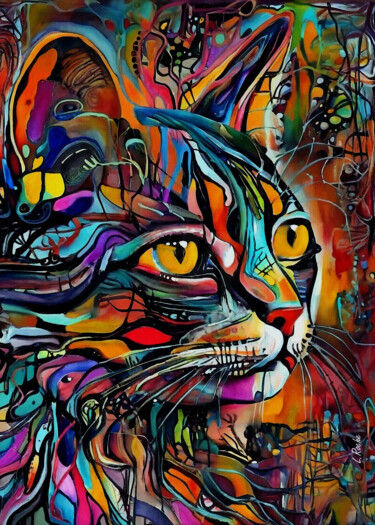 Peinture intitulée "MARLON 25" par L.Roche, Œuvre d'art originale, Acrylique Monté sur Autre panneau rigide