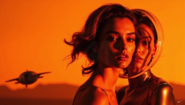 Цифровое искусство под названием "Orange Dream Odyssé…" - Frederic Racaud, Подлинное произведение искусства, Изображение, сг…