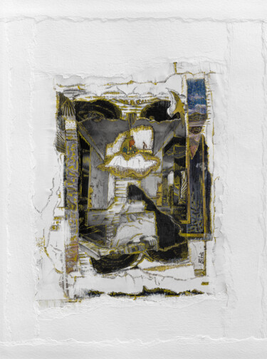 Коллажи под названием "Labyrinthe" - Bita Khandani, Подлинное произведение искусства, Коллажи Установлен на картон