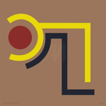 Arte digital titulada "nada visual vi-gita…" por Ojolo, Obra de arte original, Pintura Digital