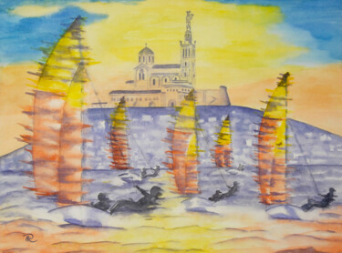 "AQUARELLE originale…" başlıklı Tablo Isabelle Redonnet tarafından, Orijinal sanat, Suluboya