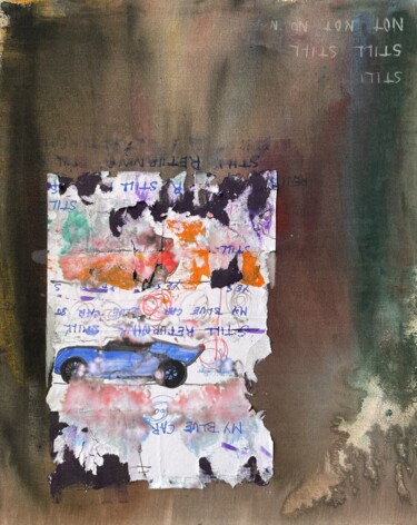 "My blue Car (Still…" başlıklı Tablo Gela Mikava tarafından, Orijinal sanat, Akrilik Ahşap Sedye çerçevesi üzerine monte edi…