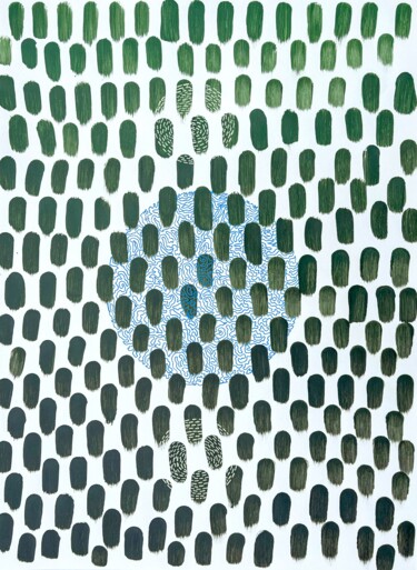 Pintura intitulada "Unfolding matrix" por Sumit Ratta, Obras de arte originais, Acrílico