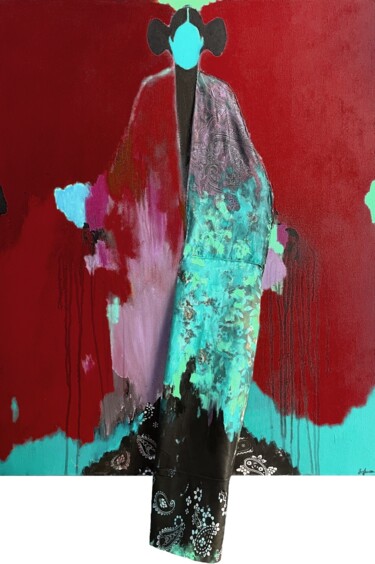 Malarstwo zatytułowany „Post-Alienation in…” autorstwa Incognito, Oryginalna praca, Akryl Zamontowany na Drewniana rama noszy