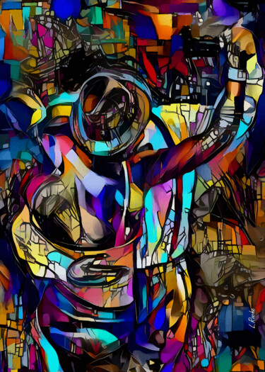 Peinture intitulée "SALSA PICANTE" par L.Roche, Œuvre d'art originale, Acrylique Monté sur Autre panneau rigide