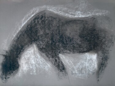 Drawing titled "Pastel Animals V" by Ivan Tverdun, Original Artwork, Pastel