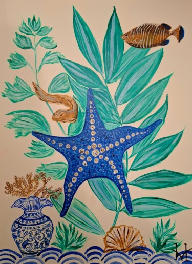 Tekening getiteld "Starfish" door Nadya Vi, Origineel Kunstwerk, Acryl
