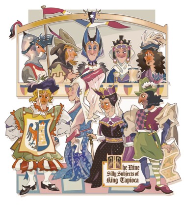 Digitale Kunst getiteld "The Nine Silly Subj…" door Van Evan Fuller, Origineel Kunstwerk, Digitaal Schilderwerk