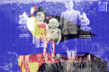 Цифровое искусство под названием "1 of us is a bird" - Koen Vlerick, Подлинное произведение искусства, 2D Цифровая Работа