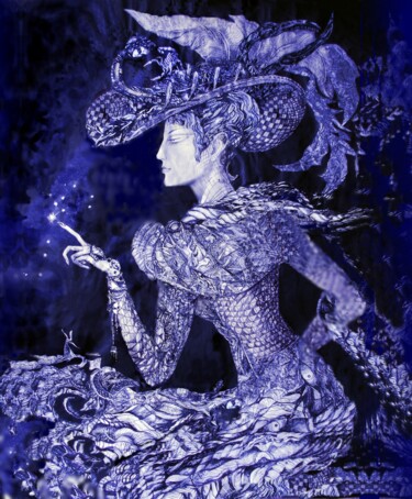 "Женщина-Скорпион" başlıklı Dijital Sanat Varu Kadis tarafından, Orijinal sanat, Dijital Resim