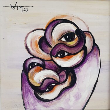 Malerei mit dem Titel "surprised - 2023" von Nguyen The Hiep (Arthiep), Original-Kunstwerk, Acryl