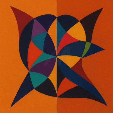 Arts numériques intitulée "Fragmentations Céle…" par Yahya Ahssaini, Œuvre d'art originale, Peinture numérique