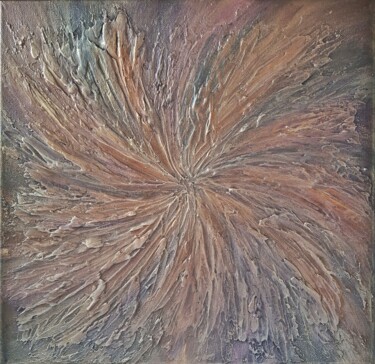 Painting titled "Feelings A1-2 Abstr…" by Elena Russkikh, Original Artwork, Acrylic Mounted on Wood Stretcher frame