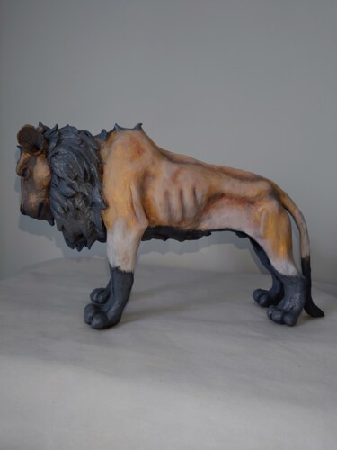 "Lion" başlıklı Heykel Maksym Ozernyy (MaxSculpt) tarafından, Orijinal sanat, Kil