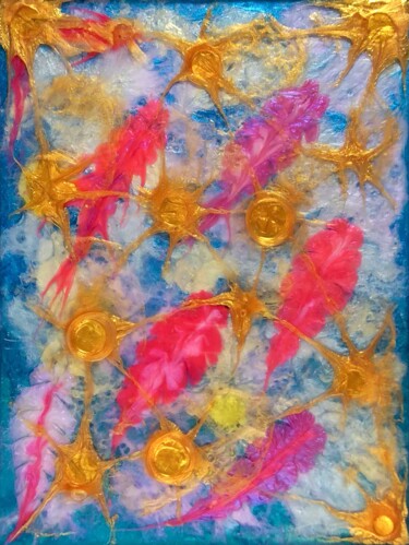 绘画 标题为“In a Golden Cage. C…” 由Andrey Berlogov, 原创艺术品, 树脂