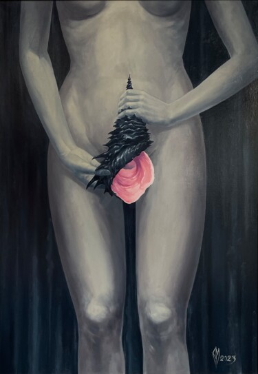 "Жемчуг" başlıklı Tablo Алексей Мещеряков tarafından, Orijinal sanat, Petrol Ahşap Sedye çerçevesi üzerine monte edilmiş