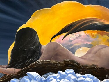 "Жемчужина 2" başlıklı Tablo Алексей Мещеряков tarafından, Orijinal sanat, Petrol Ahşap Sedye çerçevesi üzerine monte edilmiş