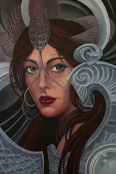 Картина под названием "Суть" - Алексей Мещеряков, Подлинное произведение искусства, Масло Установлен на Деревянная рама для…