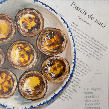 Картина под названием "Golden Bites" - Irina Kurganskaya, Подлинное произведение искусства, Акрил Установлен на Деревянная п…