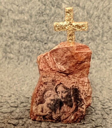 Skulptur mit dem Titel "Через тернии к звёз…" von Vladimir Moroz, Original-Kunstwerk, Stein