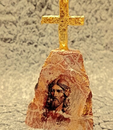 Skulptur mit dem Titel "Последняя надежда" von Vladimir Moroz, Original-Kunstwerk, Stein