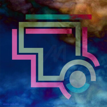 Arte digital titulada "nada visual vi-gita…" por Ojolo, Obra de arte original, Pintura Digital