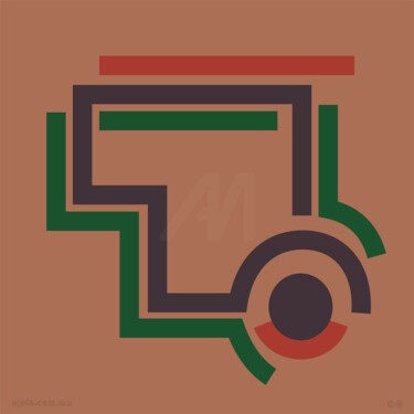 Arte digital titulada "nada visual vi-gita…" por Ojolo, Obra de arte original, Pintura Digital