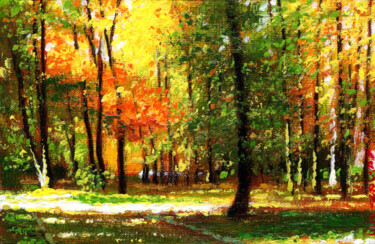 Painting titled "TIME RELAXING" by Victor Arseni, Original Artwork, Acrylic Mounted on Cardboard