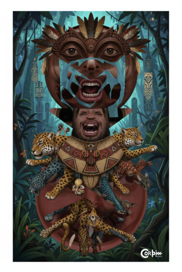 Digitale Kunst mit dem Titel "Aia997" von Chincoã, Original-Kunstwerk, Digitale Collage