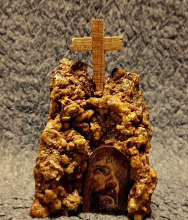 Skulptur mit dem Titel "Нужно быть сильным…" von Vladimir Moroz, Original-Kunstwerk, Stein