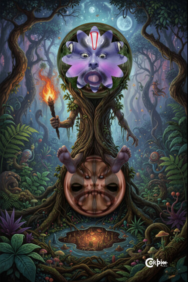 Digitale Kunst mit dem Titel "Aia1003" von Chincoã, Original-Kunstwerk, Digitale Collage