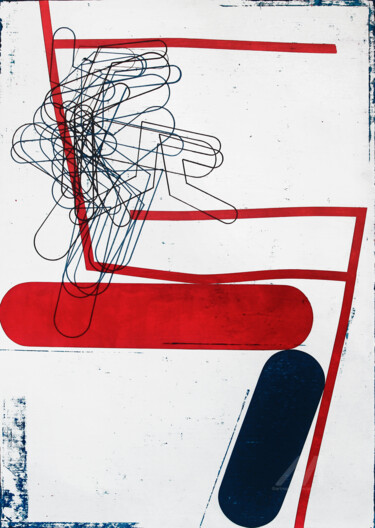 Pittura intitolato "Towards The Horizon…" da Petr Strnad, Opera d'arte originale, Acrilico