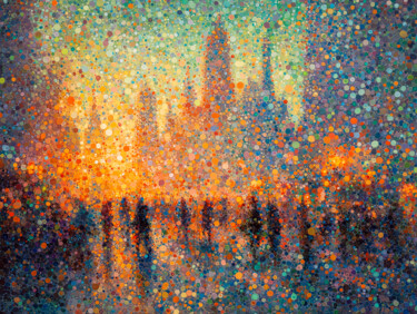 Digital Arts titled "Dot city" by Thomas Thomopoulos, Original Artwork, AI generated image