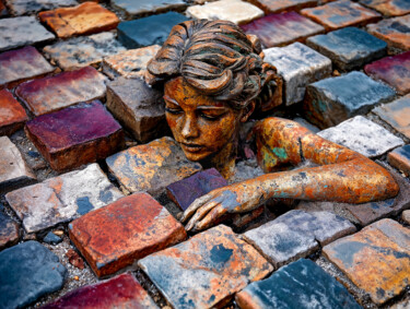 Цифровое искусство под названием "Rescapée" - Thomas Thomopoulos, Подлинное произведение искусства, Изображение, сгенерирова…